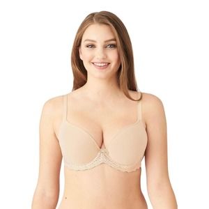 Wacoal Women's La Femme Contour Underwire Bra Full Coverage Sand/ Nude Sz 34 DDD